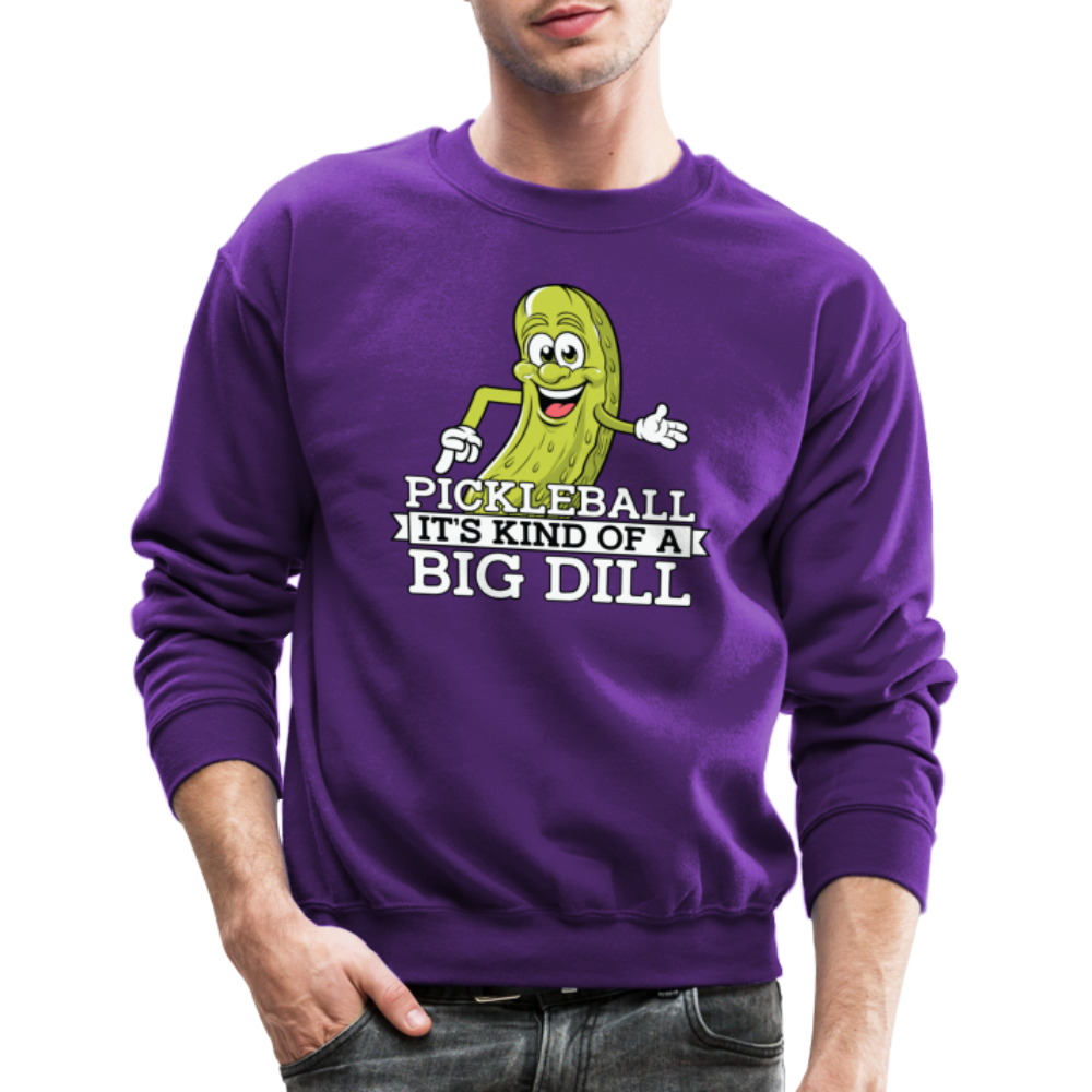 Pickleball It's Kind Of A Big Dill Sweatshirt - purple