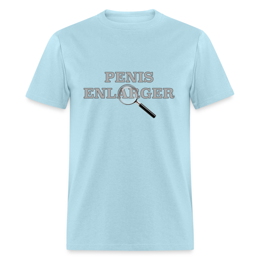 Penis Enlarger T-Shirt (Funny Adult Humor) - powder blue