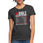 Bible Emergency Hotline (Scriptures) Women's Contoured T-Shirt