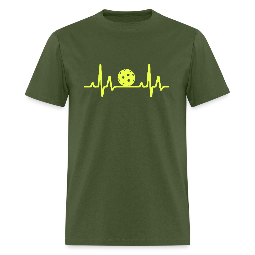 Pickleball Heartbeat T-Shirt - military green