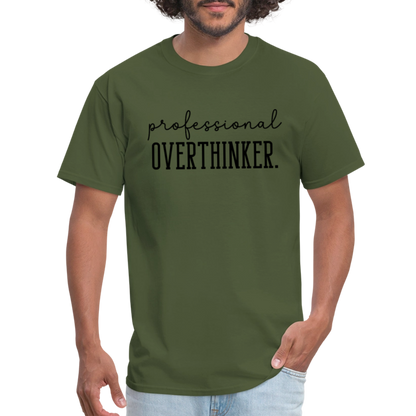 Professional Overthinker T-Shirt - military green