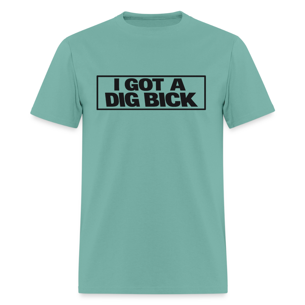 I Got A Dig Bick Funny Adult Humor T-Shirt Color: Aquatic