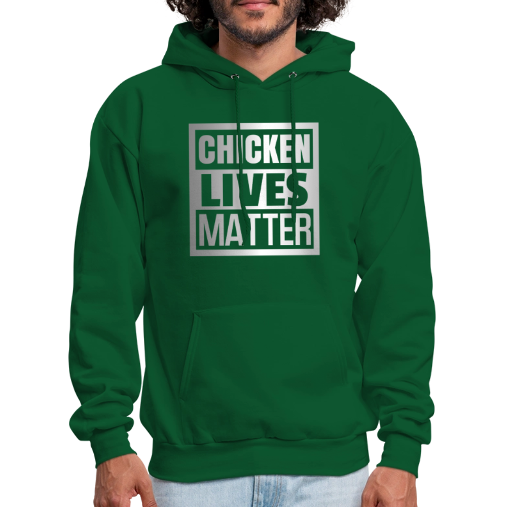 Chicken Lives Matter Hoodie - forest green