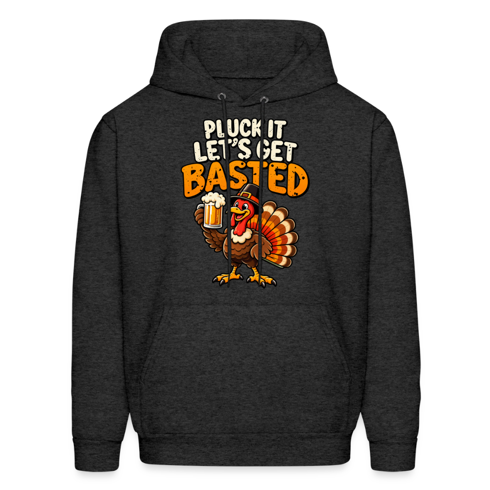 Pluck It Let’s Get Basted Hoodie - charcoal grey