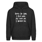 Sorry I'm Late, Got Here As Soon As I Wanted Hoodie