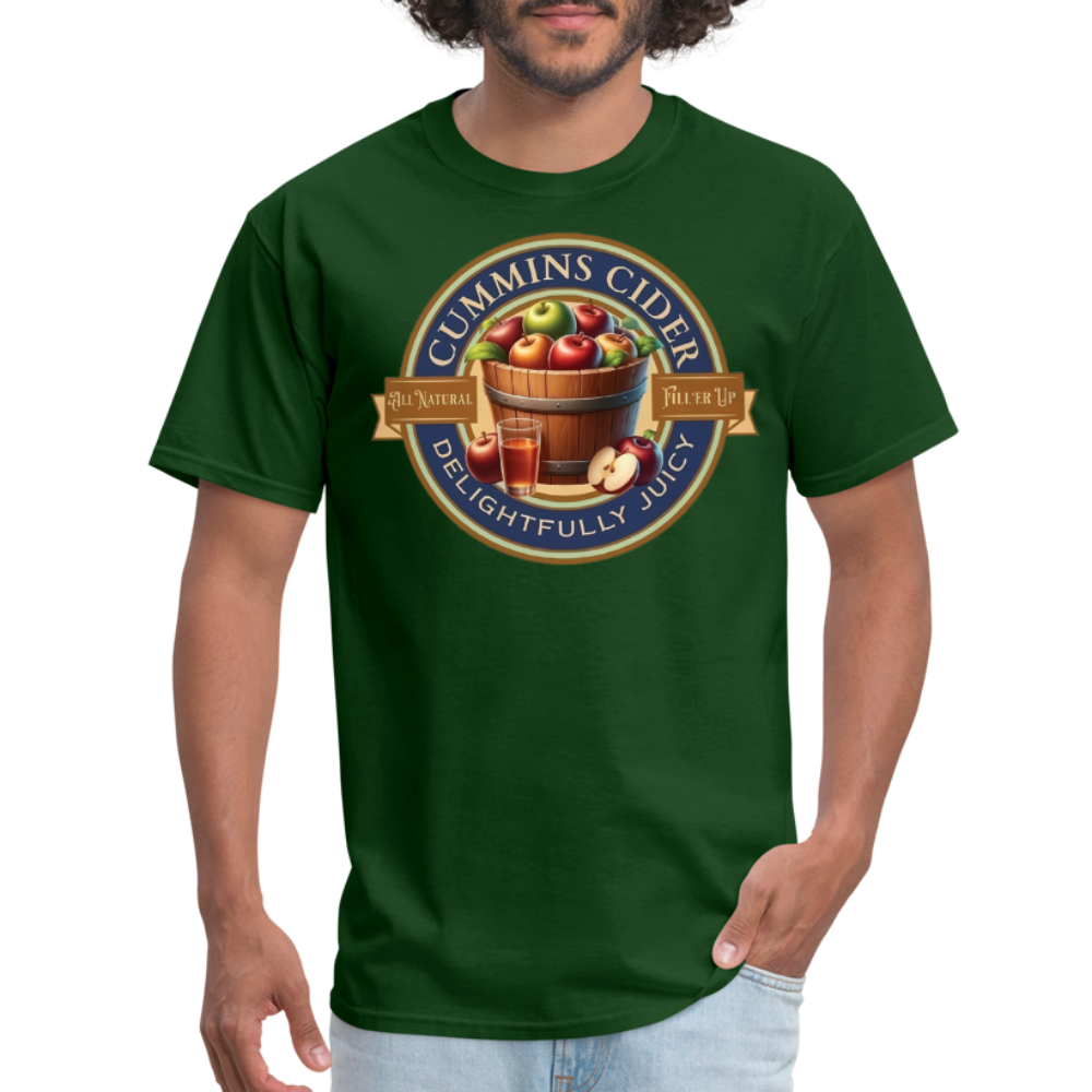 Cummins Cider (Funny Adult Humor) T-Shirt - forest green