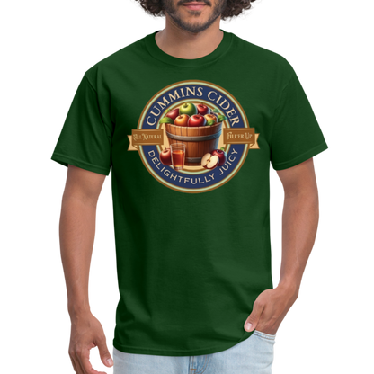 Cummins Cider (Funny Adult Humor) T-Shirt - forest green