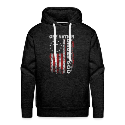 One Nation Under God Men’s Premium Hoodie - charcoal grey