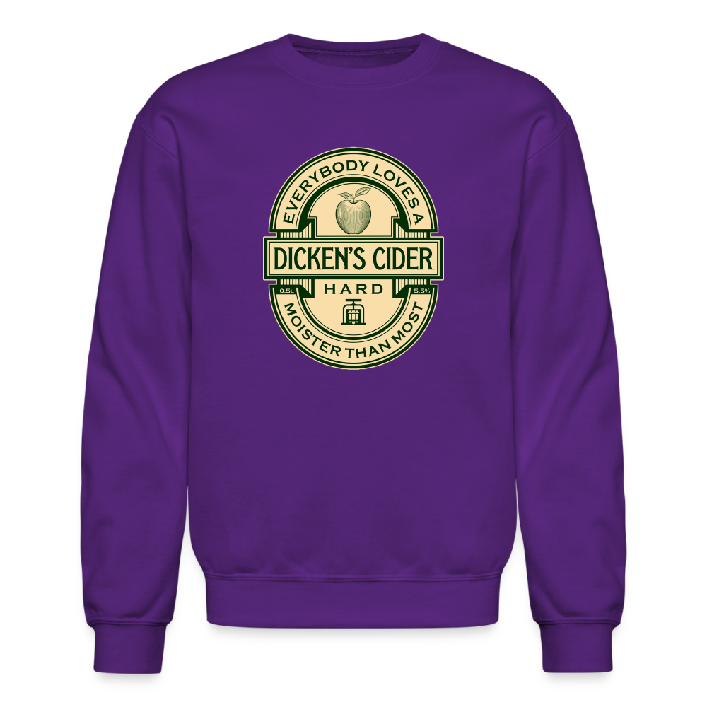 Dicken's Cider Men's Premium Long Sleeve Sweatshirt - purple