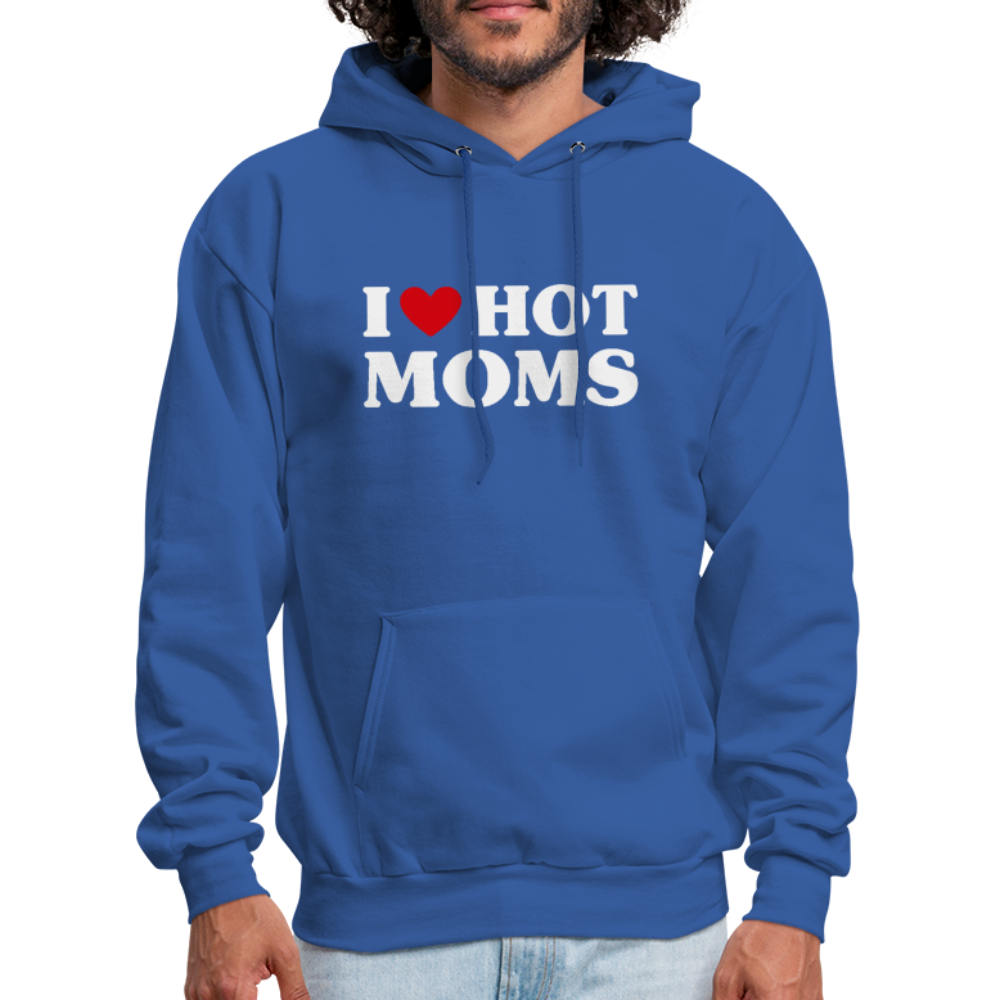 I Heart Hot Moms (Funny I Love Hot Moms) Hoodie - royal blue