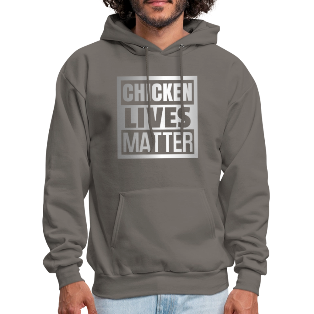 Chicken Lives Matter Hoodie - asphalt gray