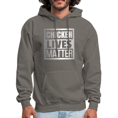 Chicken Lives Matter Hoodie - asphalt gray