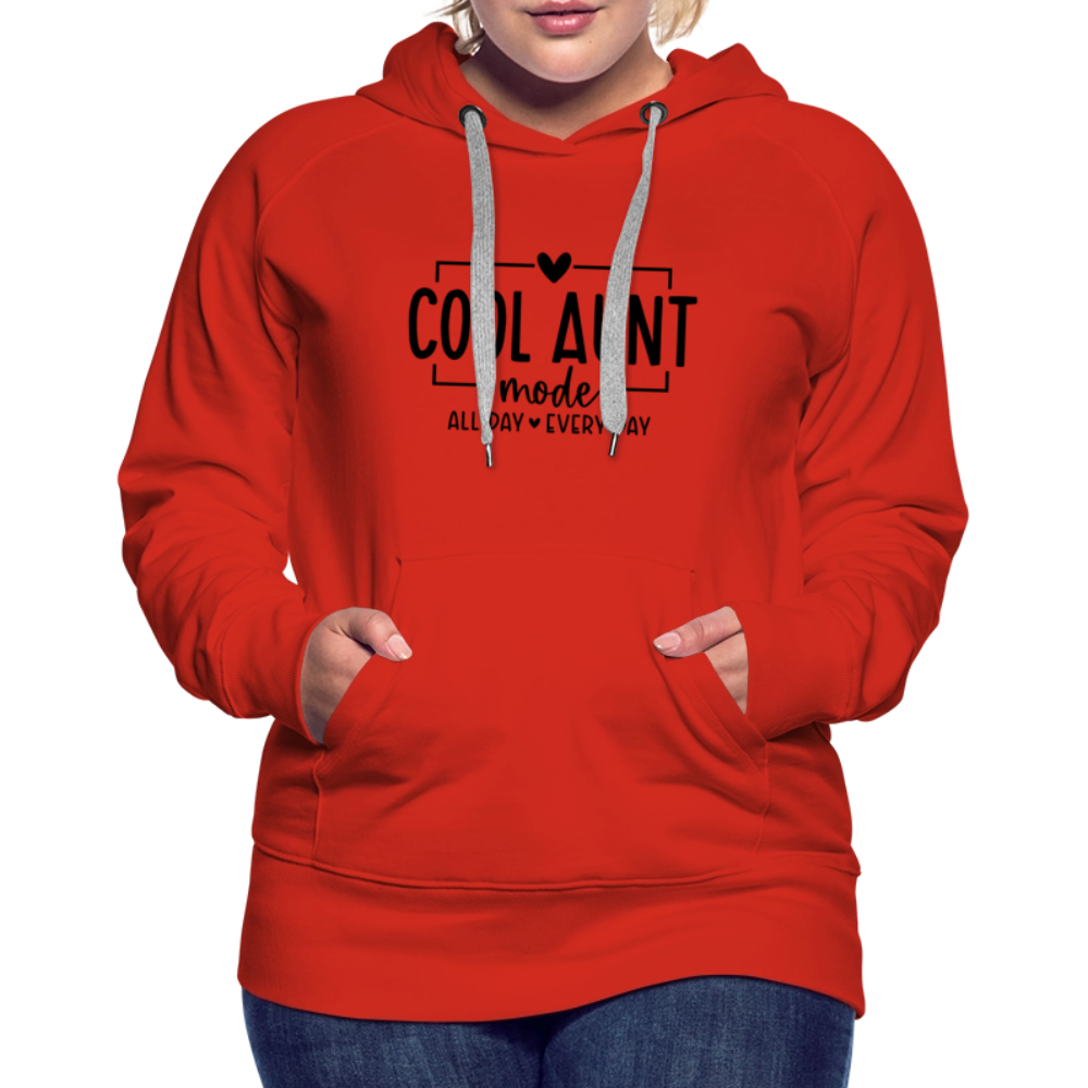 Cool Aunt Mode Women’s Premium Hoodie - red