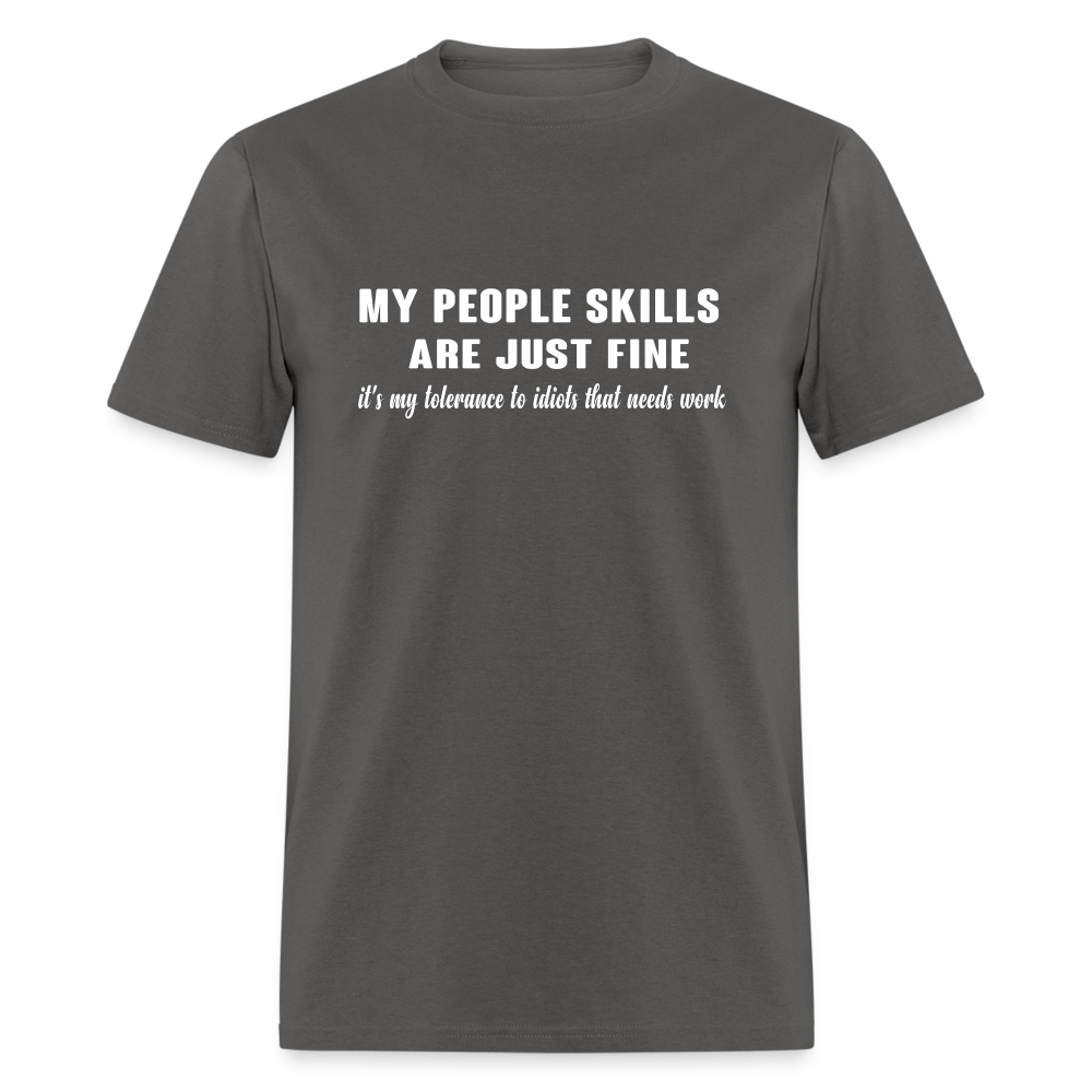 It's My Tolerance To Idiots That Needs Work T-Shirt - charcoal