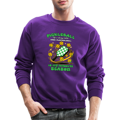 Pickleball Is My Favorite Season Sweatshirt - purple