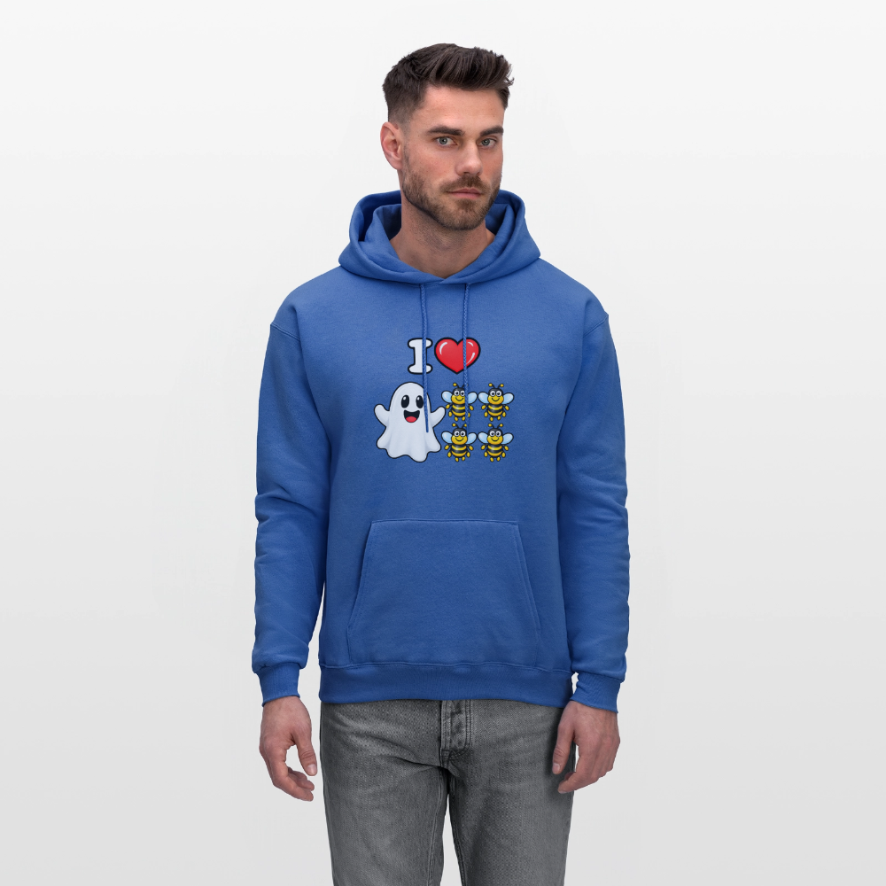 I Heart Boo Bees Hoodie – Funny Halloween Adult Humor - royal blue