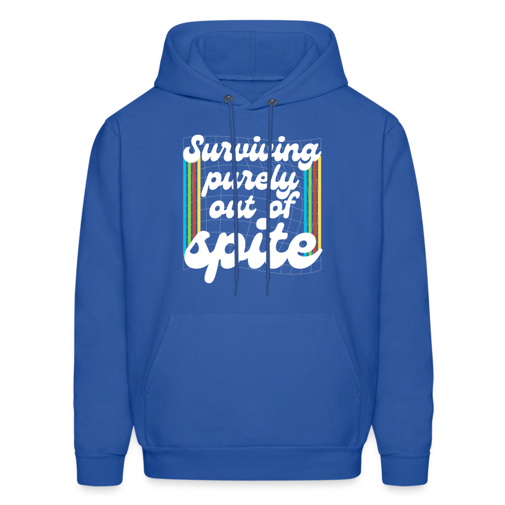 Surviving Purely Out Of Spite Hoodie - royal blue