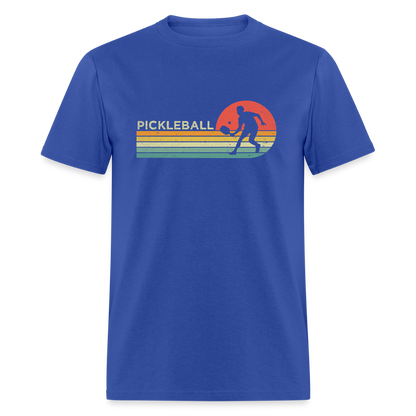 Retro Pickleball T-Shirt - royal blue