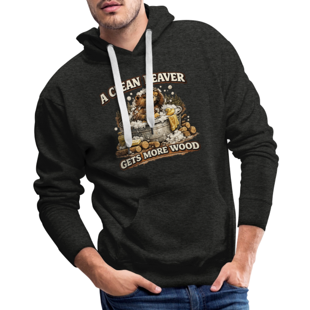 A Clean Beaver Gets More Wood Funny Adult Humor Hoodie Color: black
