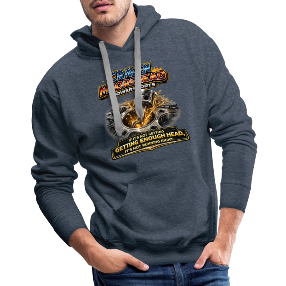 Craven Moorehead Powersports Funny Adult Humor Premium Hoodie Color: Black