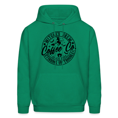 Witches Brew Coffee Co (Halloween) Hoodie - kelly green