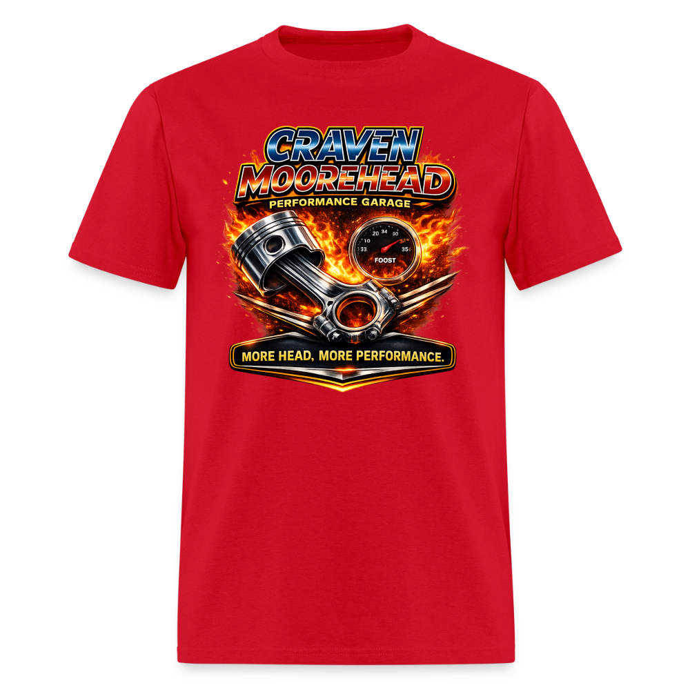 Craven Moorehead Performance Garage T-Shirt Color: red