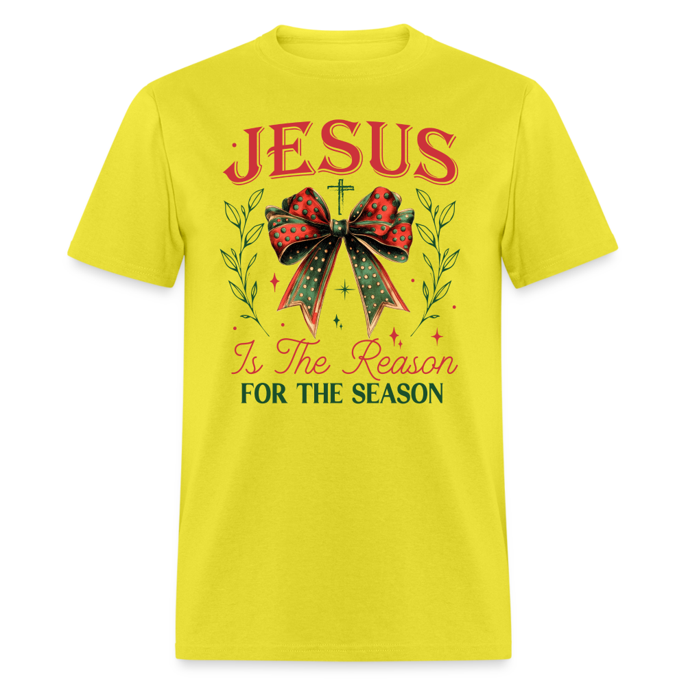 Jesus Is The Reason For The Season T-Shirt - yellow