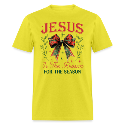 Jesus Is The Reason For The Season T-Shirt - yellow