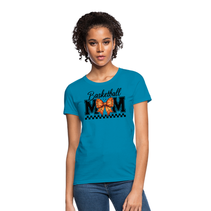 Basketball Mom Women's T-Shirt - turquoise