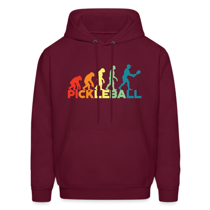 Pickleball Evolution Hoodie - burgundy