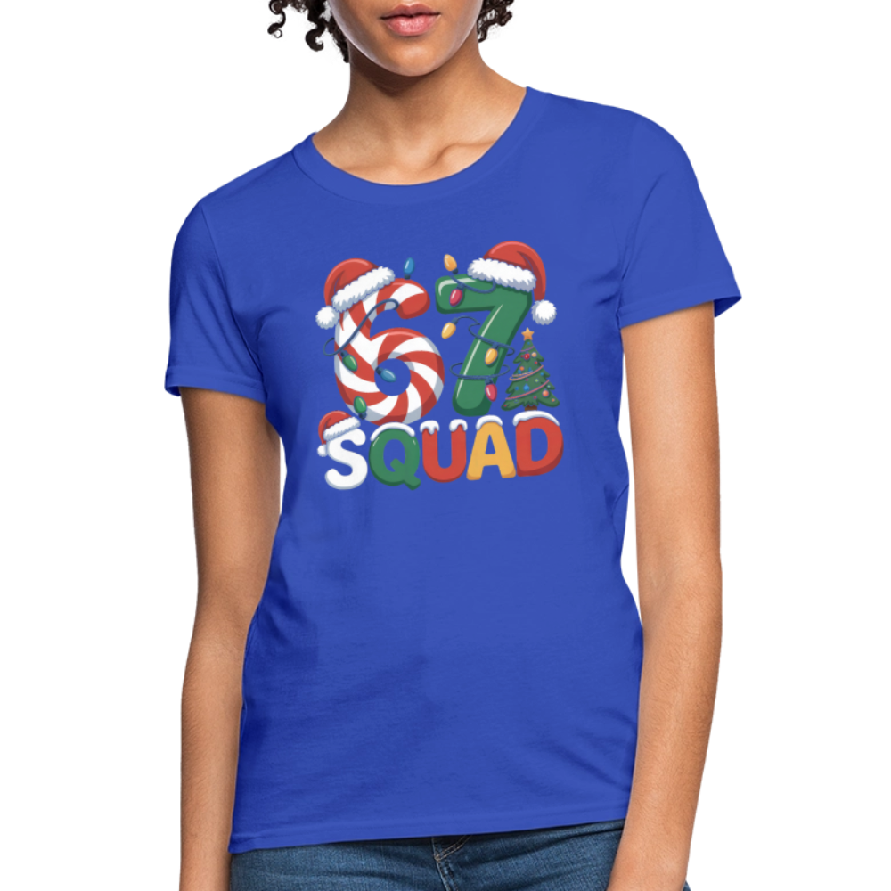 Six Seven Squad - Christmas 67 Women's T-Shirt - royal blue