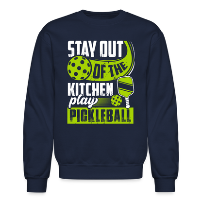 Stay Out Of The Kitchen Play Pickleball Sweatshirt - navy