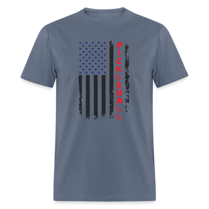 Pickleball Flag T-Shirt - denim