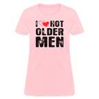 I Heart Hot Older Men (I Love Hot Older Men) Women's Contoured T-Shirt