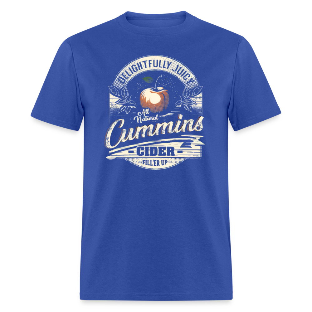 Vintage Cummins Cider (Funny Adult Humor) T-Shirt - royal blue