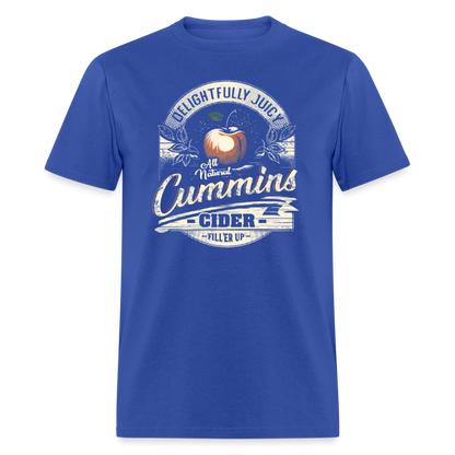 Vintage Cummins Cider (Funny Adult Humor) T-Shirt - royal blue