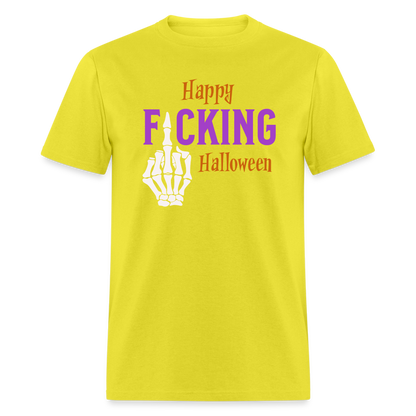 Happy Fcking Halloween T-Shirt - yellow