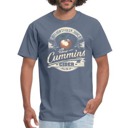 Vintage Cummins Cider (Funny Adult Humor) T-Shirt - denim