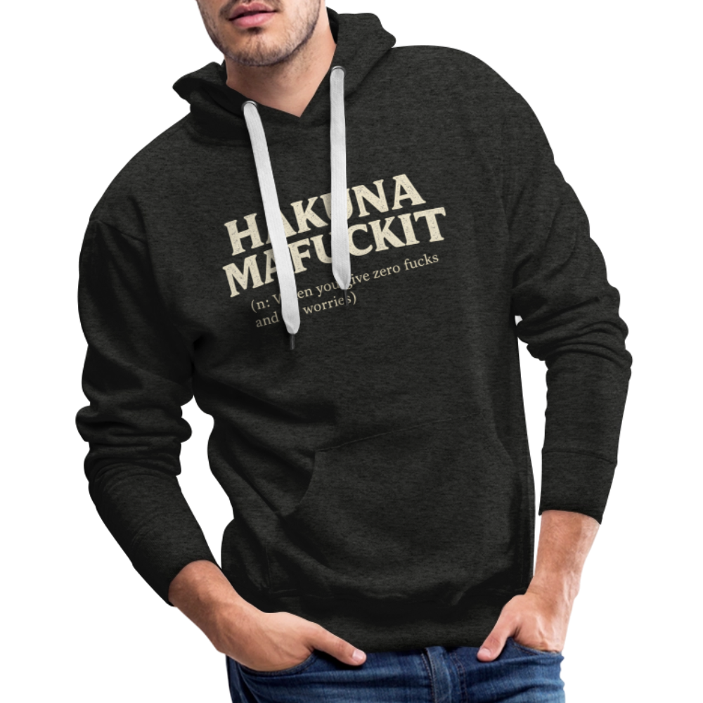 Hakuna Mafuckit Men’s Funny Graphic Hoodie Color: Black