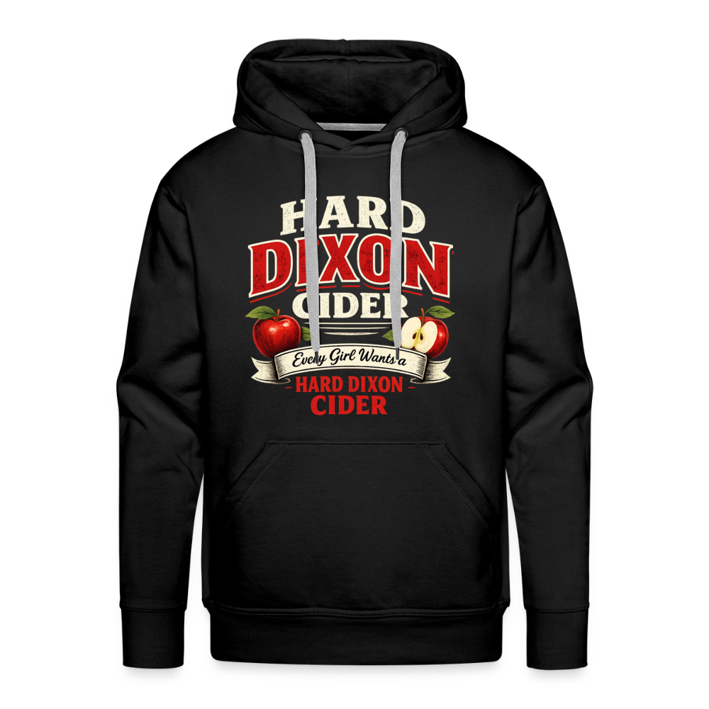 Hard Dixon Cider Funny Men’s Premium Hoodie - black
