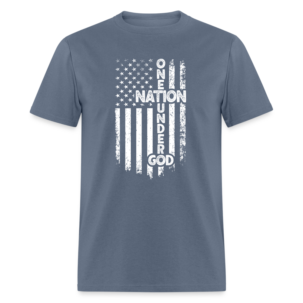 One Nation Under God T-Shirt - denim