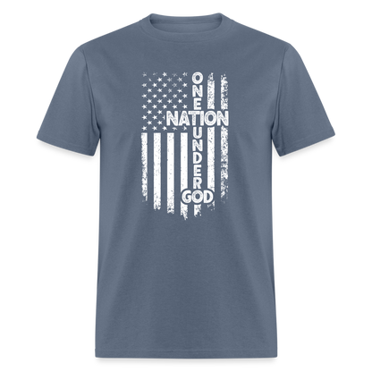 One Nation Under God T-Shirt - denim