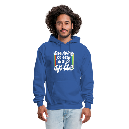 Surviving Purely Out Of Spite Hoodie - royal blue