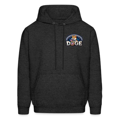 DOGE Hoodie (front/back print) - charcoal grey