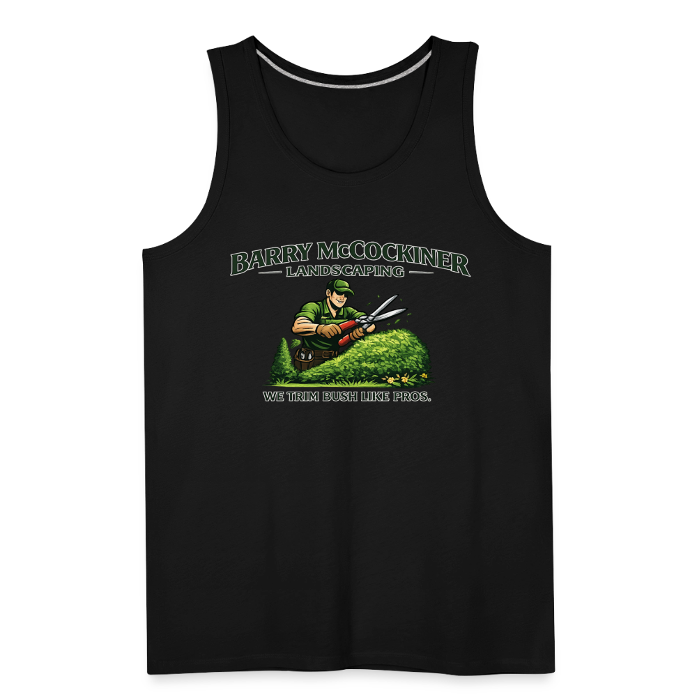 Barry McCockiner Landscaping Funny Tank Top Color: Heather Gray