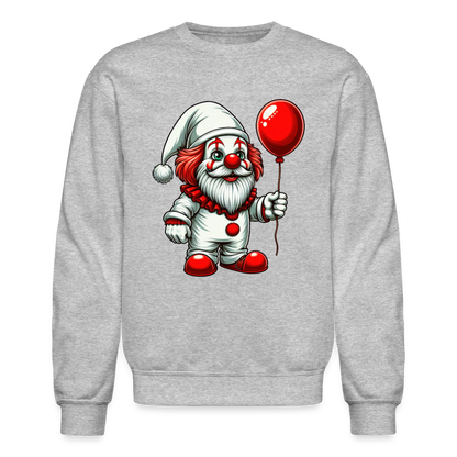 Gnome Clown Sweatshirt - heather gray