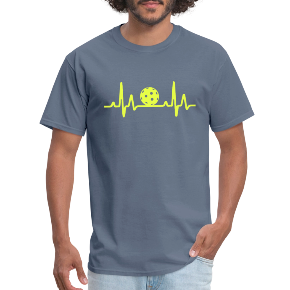 Pickleball Heartbeat T-Shirt - denim