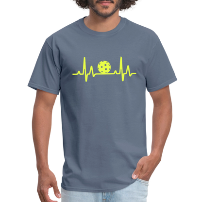 Pickleball Heartbeat T-Shirt - denim