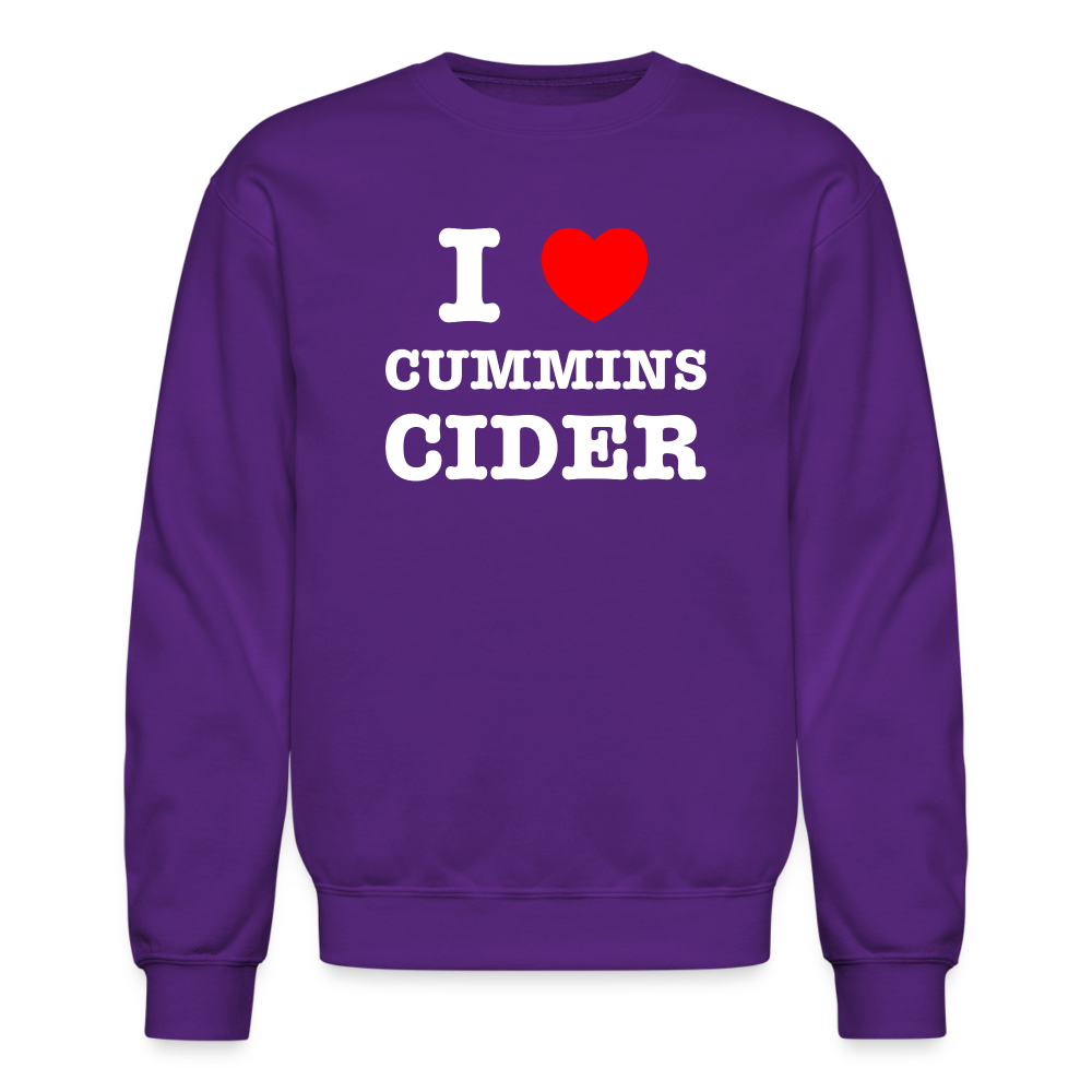 I Heart Cummins Cider Sweatshirt - purple