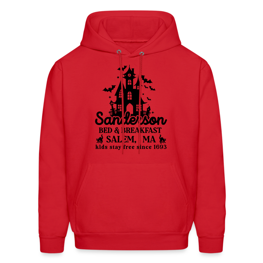 Sanderson Bed & Breakfast Salem MA Hoodie (Halloween) - red